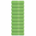 Vidaxl washandjes frogn 10 st 30x30 cm 360 g m² appelgroen