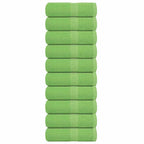 Vidaxl washandjes frogn 10 st 30x30 cm 360 g m² appelgroen
