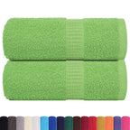 Vidaxl gastendoekjes frogn 2 st 30x50 cm 360 g m² appelgroen