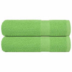 Vidaxl handdoeken frogn 2 st 50x100 cm 360 g m² appelgroen