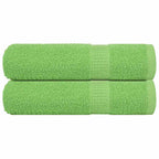 Vidaxl douchehanddoeken frogn 2 st 70x140 cm 360 g m² appelgroen