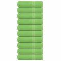 Vidaxl douchehanddoeken frogn 10 st 70x140 cm 360 g m² appelgroen