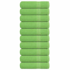 Vidaxl douchehanddoeken frogn 10 st 70x140 cm 360 g m² appelgroen