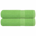 Vidaxl badhanddoeken frogn 2 st 100x150 cm 360 g m² appelgroen