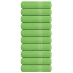 Vidaxl badhanddoeken frogn 10 st 100x150 cm 360 g m² appelgroen