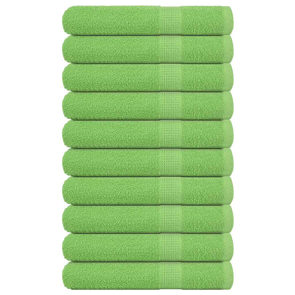 Vidaxl saunahanddoeken frogn 10 st 80x200 cm 360 g m² appelgroen