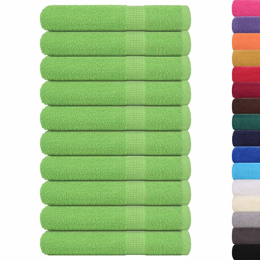 Vidaxl saunahanddoeken frogn 10 st 80x200 cm 360 g m² appelgroen