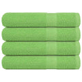 Vidaxl handdoeken frogn 4 st 100x200 cm 360 g m² appelgroen