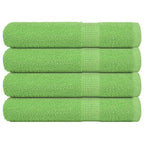 Vidaxl handdoeken frogn 4 st 100x200 cm 360 g m² appelgroen