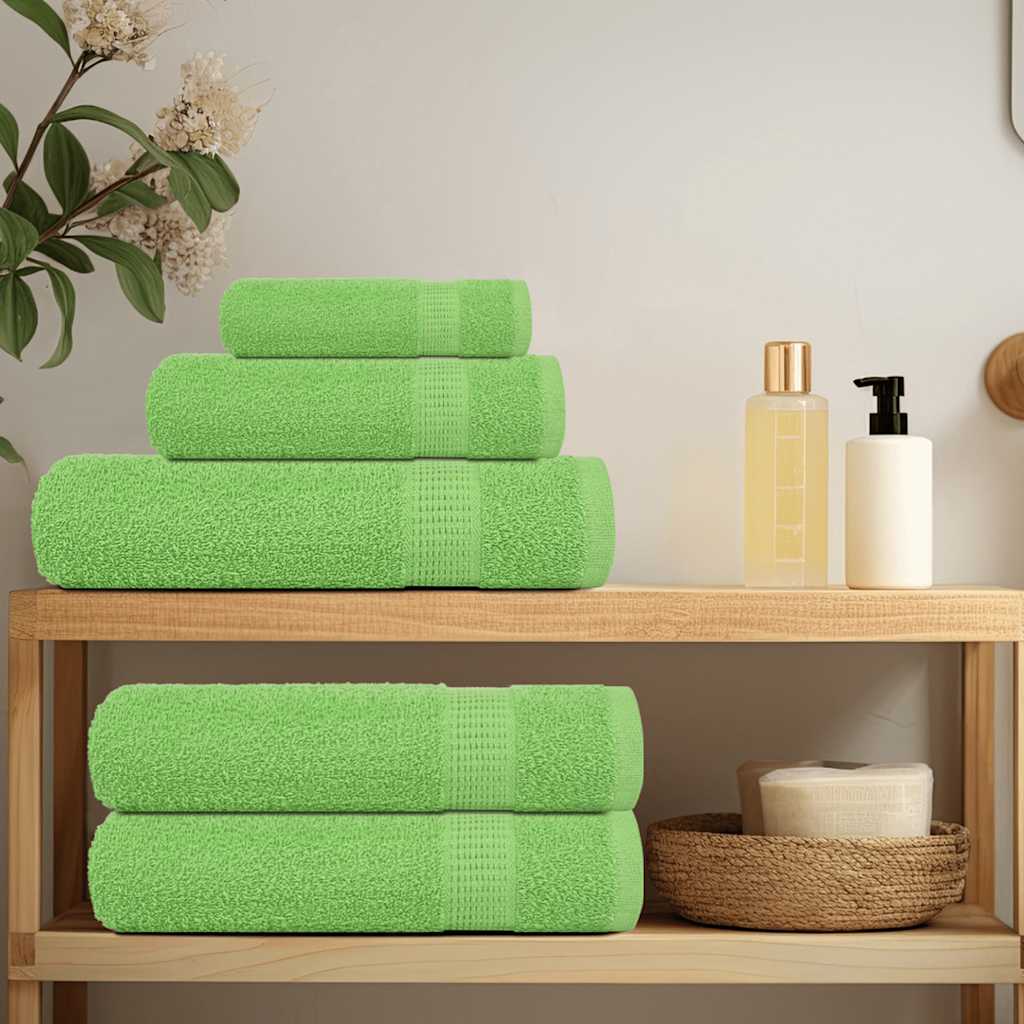Vidaxl handdoeken frogn 4 st 100x200 cm 360 g m² appelgroen