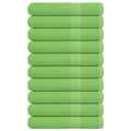 Vidaxl handdoeken frogn 10 st 100x200 cm 360 g m² appelgroen