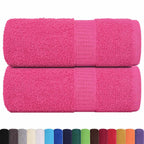 Vidaxl washandjes frogn 2 st 30x30 cm 360 g m² roze