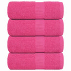 Vidaxl washandjes frogn 4 st 30x30 cm 360 g m² roze