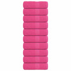 Vidaxl washandjes frogn 10 st 30x30 cm 360 g m² roze