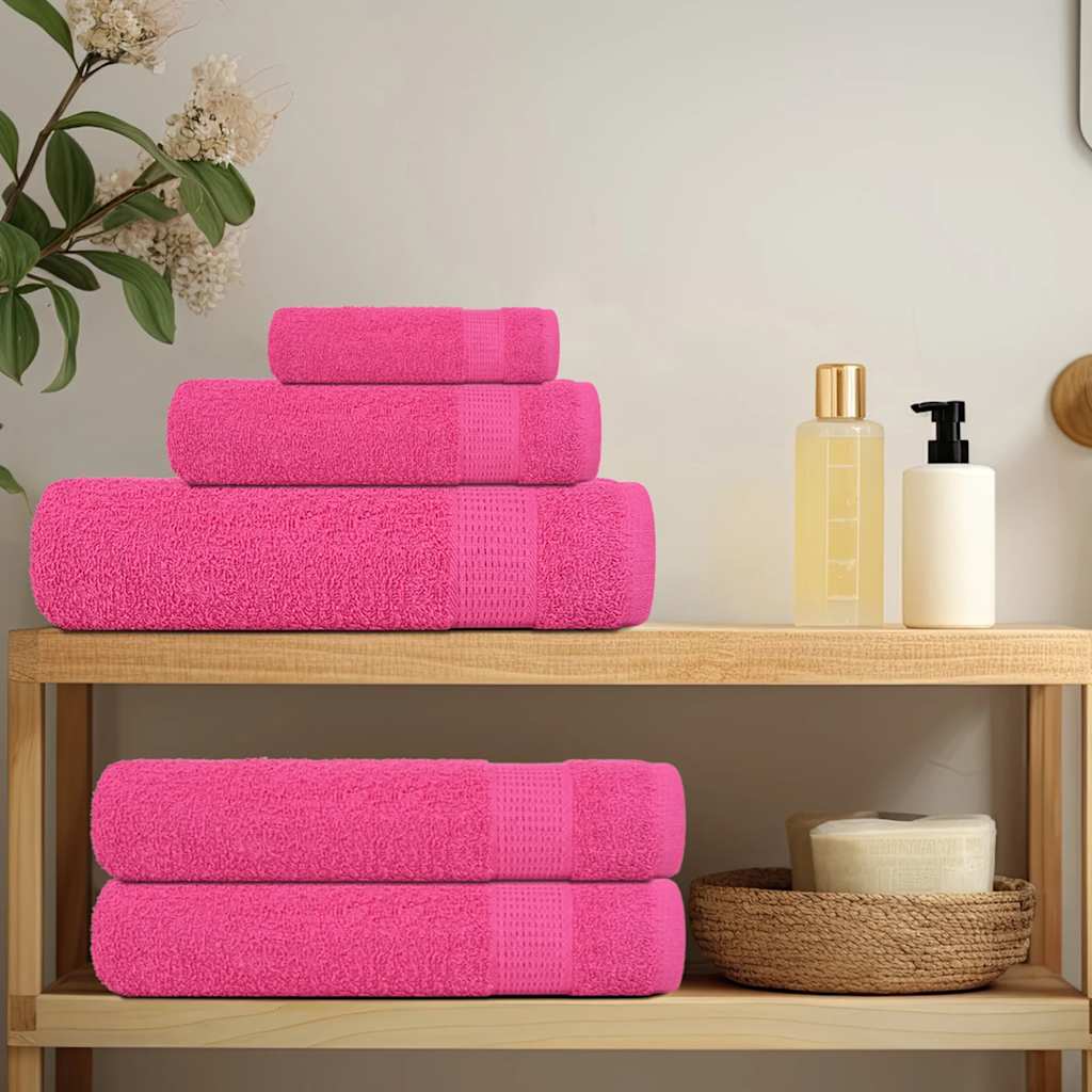 Vidaxl washandjes frogn 10 st 30x30 cm 360 g m² roze