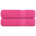 Vidaxl handdoeken frogn 2 st 50x100 cm 360 g m² roze