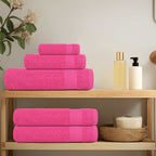 Vidaxl handdoeken frogn 2 st 50x100 cm 360 g m² roze
