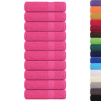 Vidaxl douchehanddoeken frogn 10 st 70x140 cm 360 g m² roze