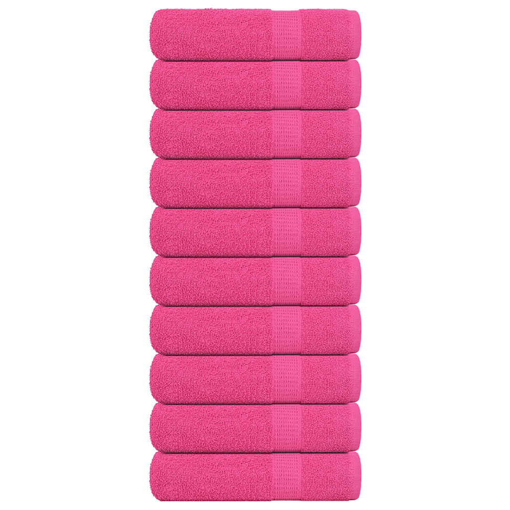 Vidaxl badhanddoeken frogn 10 st 100x150 cm 360 g m² roze