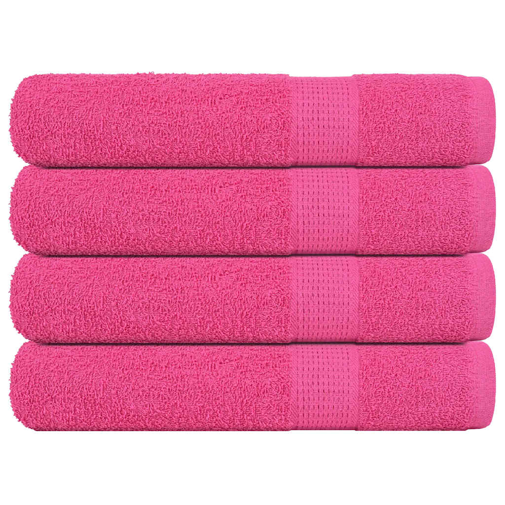 Vidaxl saunahanddoeken frogn 4 st 80x200 cm 360 g m² roze