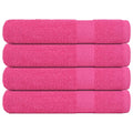 Vidaxl saunahanddoeken frogn 4 st 80x200 cm 360 g m² roze