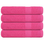Vidaxl saunahanddoeken frogn 4 st 80x200 cm 360 g m² roze
