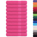 Vidaxl saunahanddoeken frogn 10 st 80x200 cm 360 g m² roze