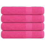 Vidaxl handdoeken frogn 4 st 100x200 cm 360 g m² roze