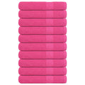 Vidaxl handdoeken frogn 10 st 100x200 cm 360 g m² roze