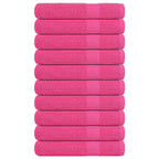 Vidaxl handdoeken frogn 10 st 100x200 cm 360 g m² roze
