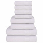 Vidaxl 8-delige handdoekenset frogn 360 g m² wit