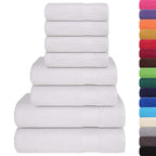 Vidaxl 8-delige handdoekenset frogn 360 g m² wit