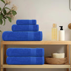 Vidaxl 8-delige handdoekenset frogn 360 g m² blauw