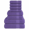 Vidaxl 8-delige handdoekenset frogn 360 g m² paars