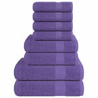 Vidaxl 8-delige handdoekenset frogn 360 g m² paars