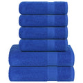 Vidaxl 6-delige handdoekenset frogn 360 g m² blauw