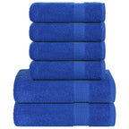 Vidaxl 6-delige handdoekenset frogn 360 g m² blauw