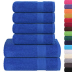 Vidaxl 6-delige handdoekenset frogn 360 g m² blauw