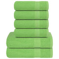 Vidaxl 6-delige handdoekenset frogn 360 g m² groen
