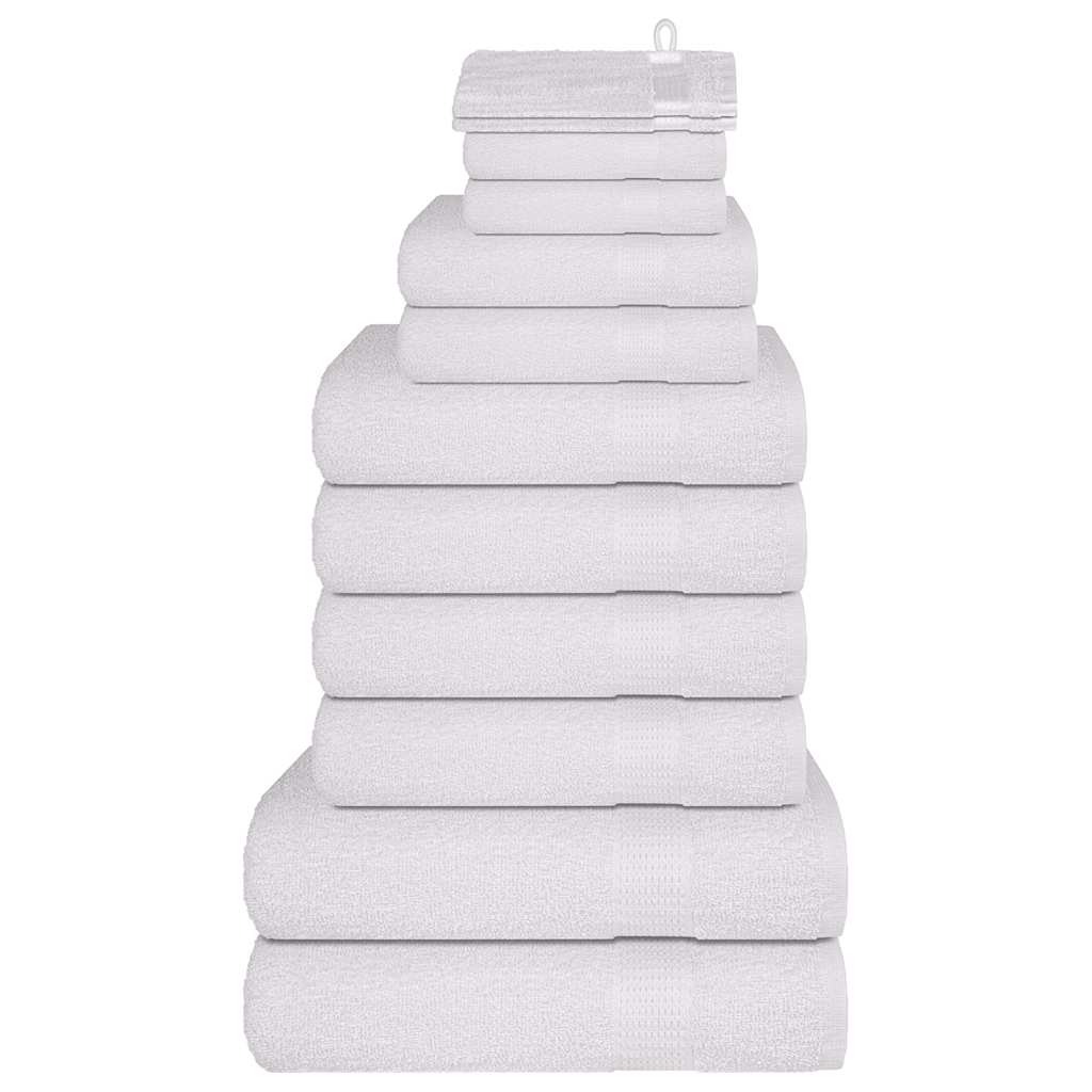 Vidaxl 12-delige handdoekenset frogn 360 g m² wit