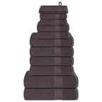 Vidaxl 12-delige handdoekenset frogn 360 g m² antraciet