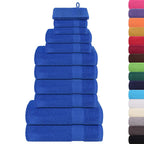 Vidaxl 12-delige handdoekenset frogn 360 g m² blauw
