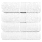 Vidaxl premium washandjes solund 4 stuks 30x30 cm 600 g m² wit