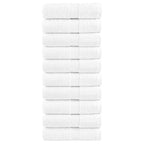 Vidaxl premium washandjes solund 10 stuks 30x30 cm 600 g m² wit