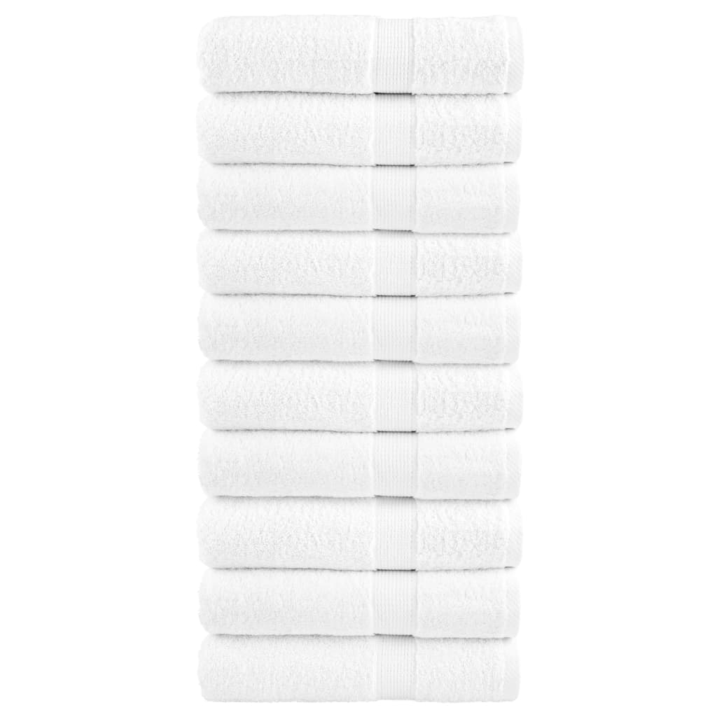 Vidaxl badhanddoeken solund 10 st 600 g m² 70x140 cm wit