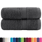 Vidaxl gastendoekjes solund 2 st 600 g m² 30x50 cm antracietkleur