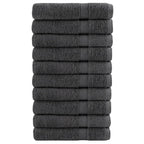 Vidaxl handdoeken solund 10 st 600 g m² 100x200 cm antracietkleur