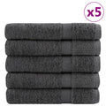 Vidaxl handdoeken solund 25 st 600 g m² 30x50 cm antracietkleur