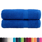 Vidaxl handdoeken solund 2 st 600 g m² 50x100 cm blauw