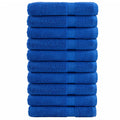 Vidaxl handdoeken solund 10 st 600 g m² 100x200 cm blauw